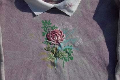 FLOWER EMBROIDERY SWEATER