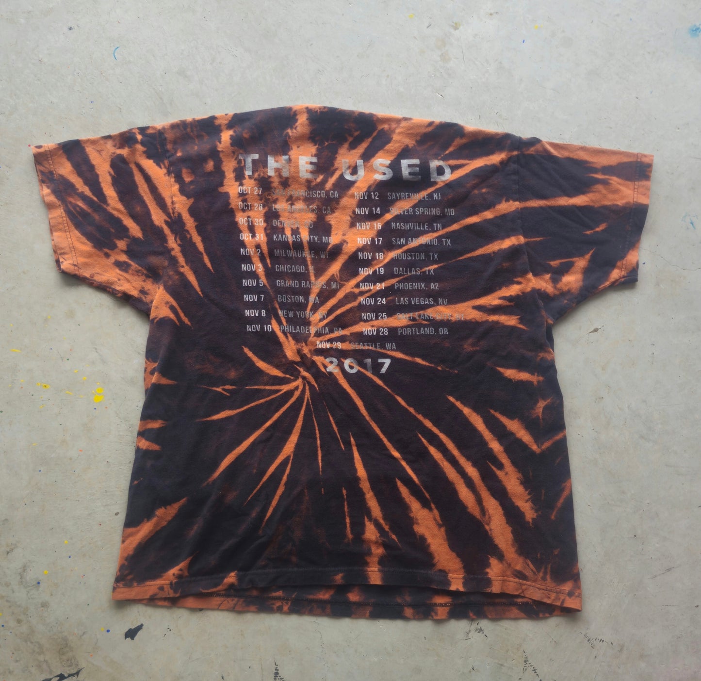 The Used 2017 Tour Tee